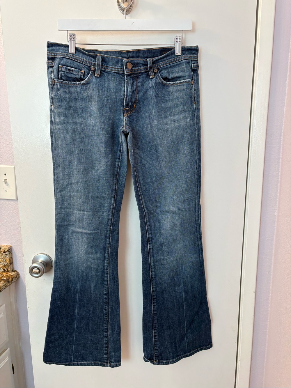 Citizens Of Humanity Low Waist Flare Blue Jeans EUC Size 30